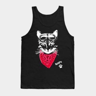 Biker Cat Bandito Tank Top